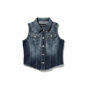 Maurices Blue Denim Vest